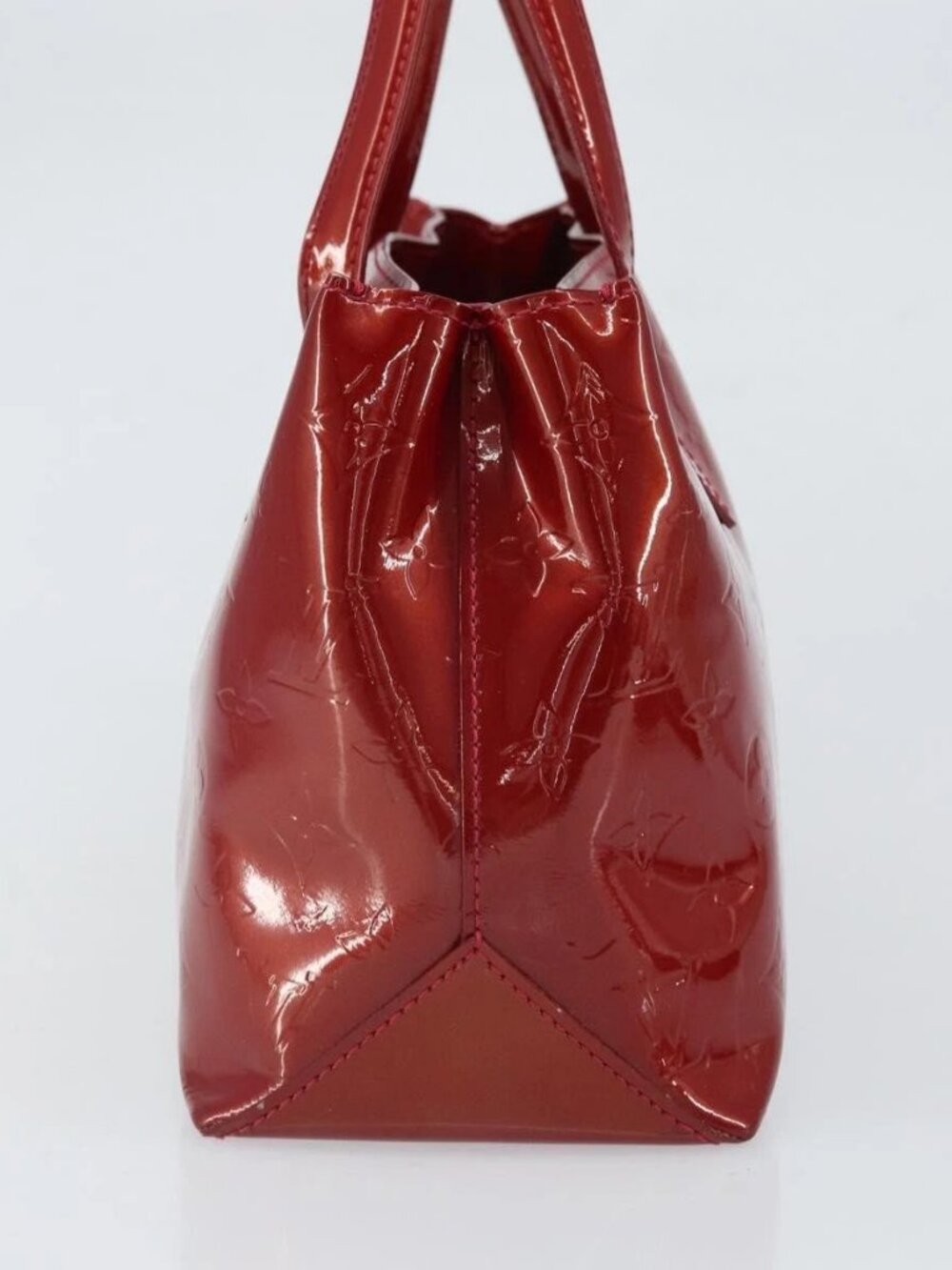 LOUIS VUITTON Vernis Wilshire PM Hand Bag Pomme D'amour - Picture 7 of 16